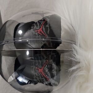 🖤Air Jordan Baby’s First Nike Ornament w/ Booties Black Grey  NB 0-6 Month❤️